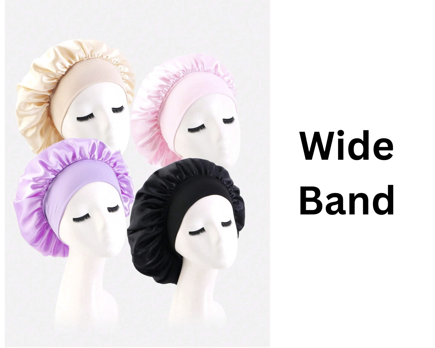 Wide Band Satin Hair Bonnet Aries Zodiac Available in 8 colors