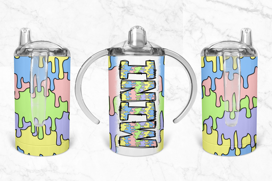 Pastel drip Sippy Cup