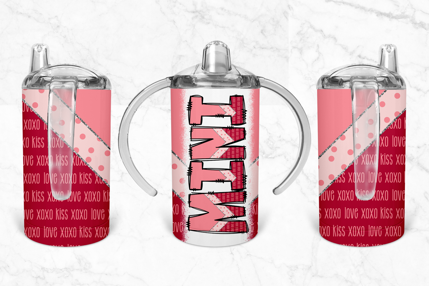 Pink XOXO  Sippy Cup