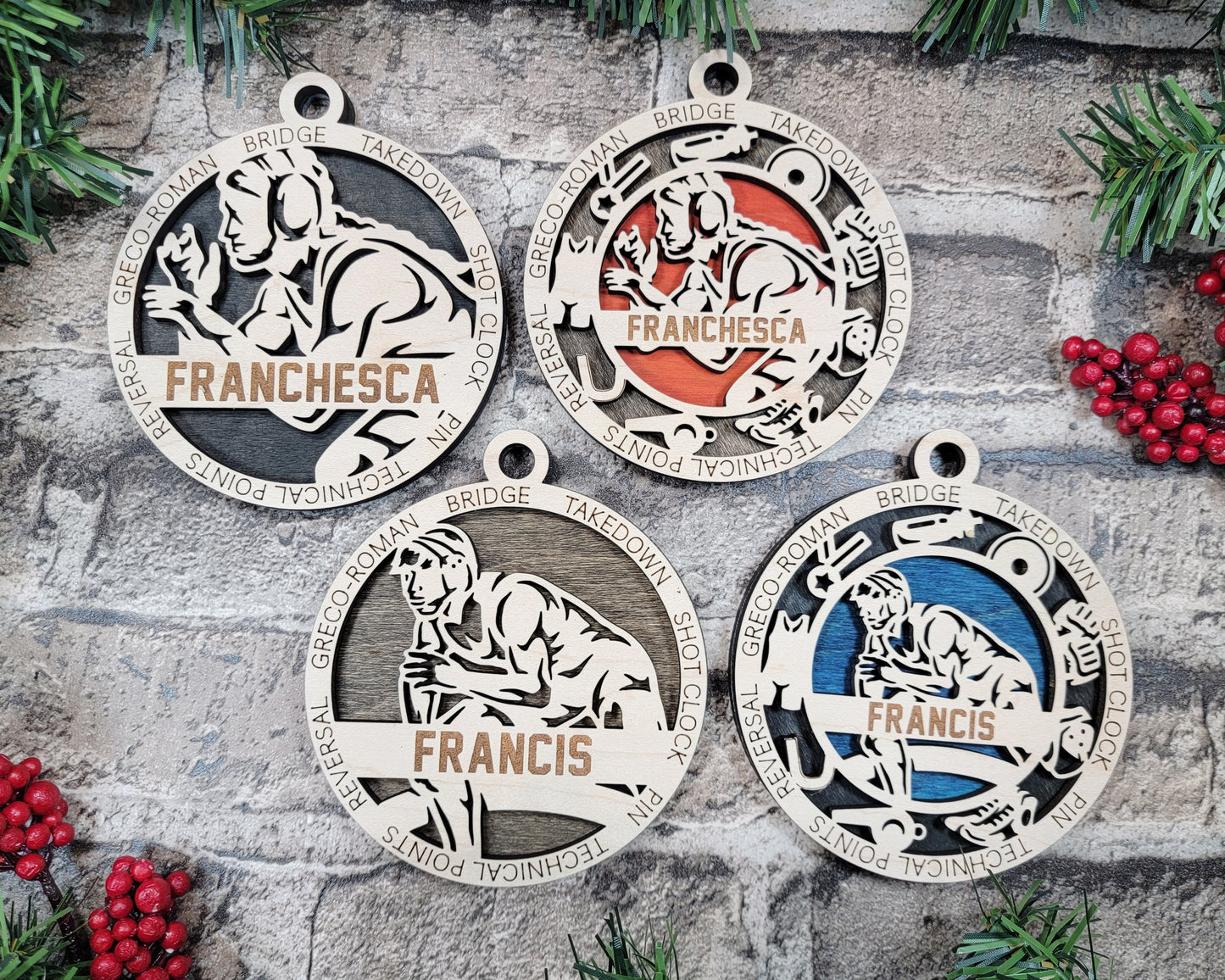 Sports Series I Ornament - Wrestling