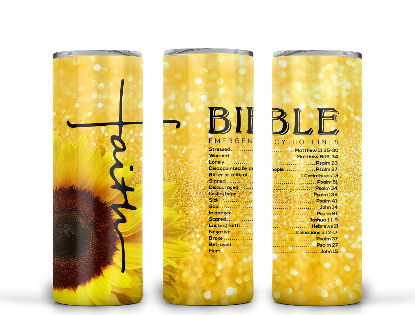 Emergency Bible Verse Tumbler