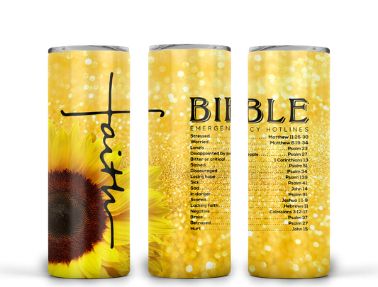 Emergency Bible Verse Tumbler