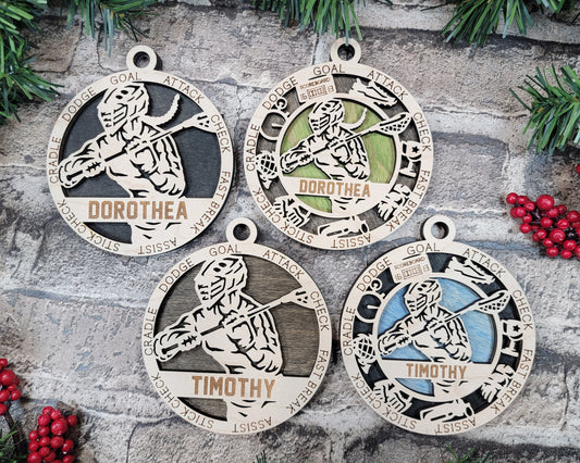 Sports Series I Ornament - Lacrosse