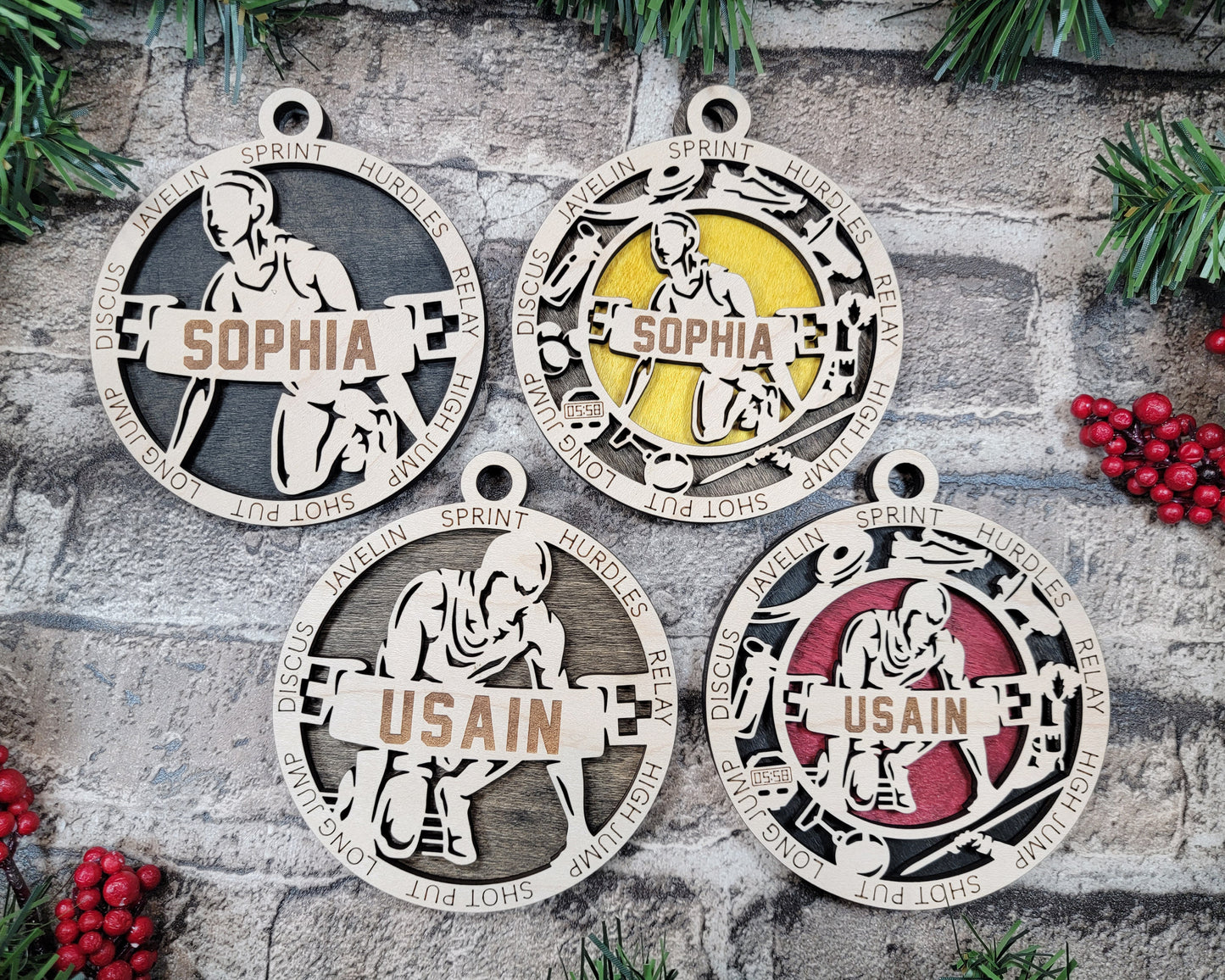 Sports Series I Ornament - Track & Field