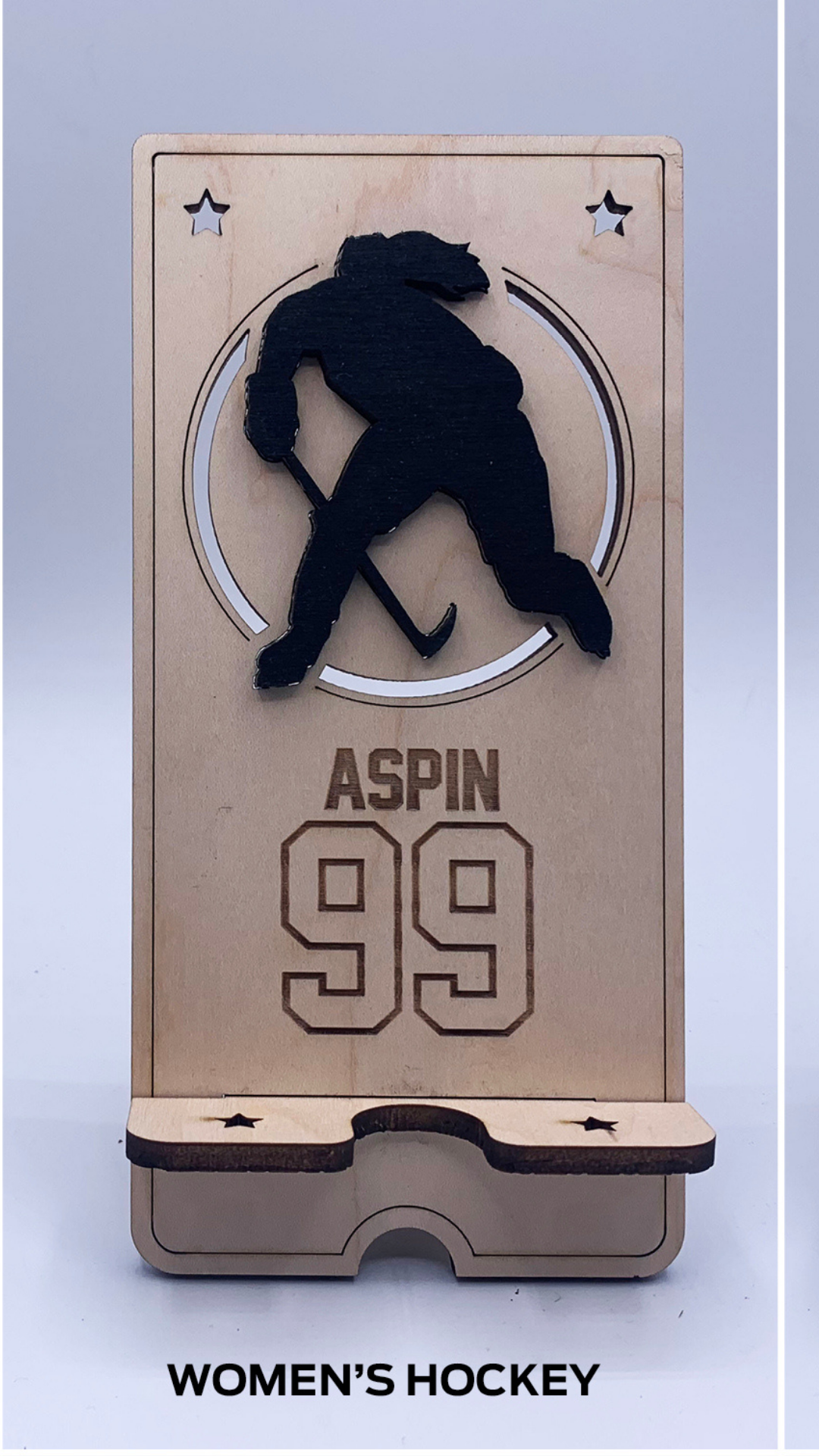 Sports Cell Phone Stand - Hockey