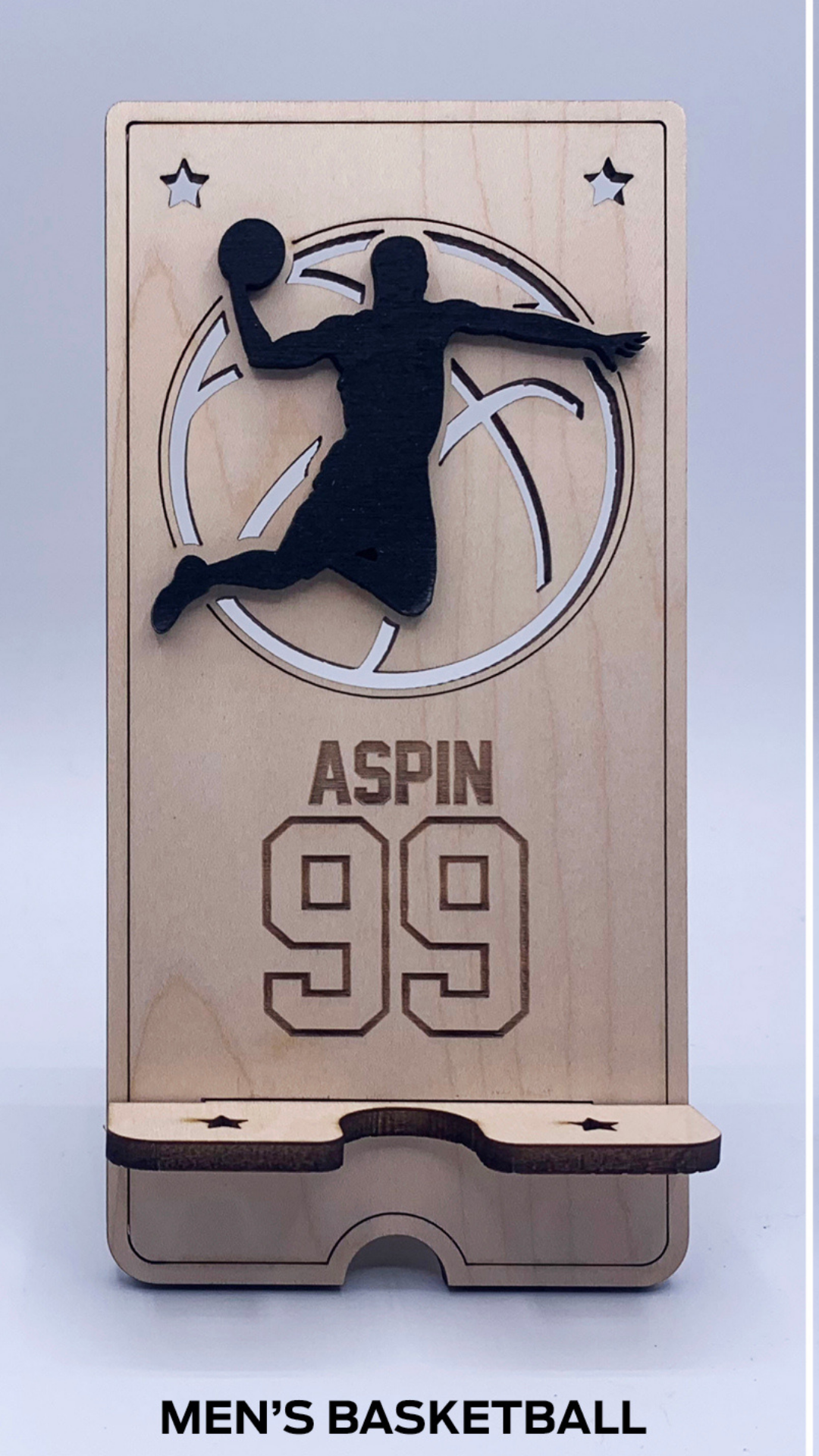 Sports Cell Phone Stand - Basketball