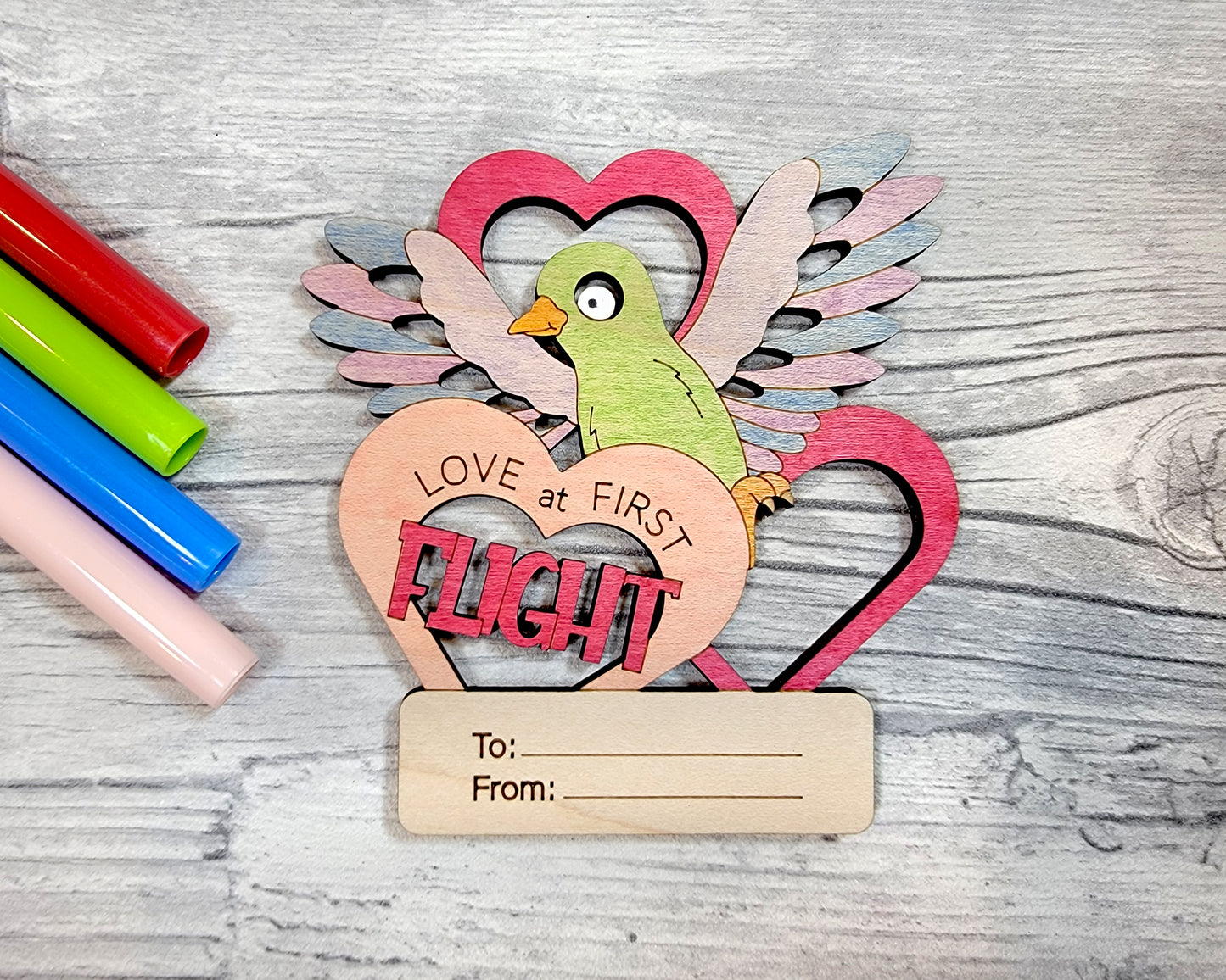 Valentines DIY Lovable Pet Paint Card