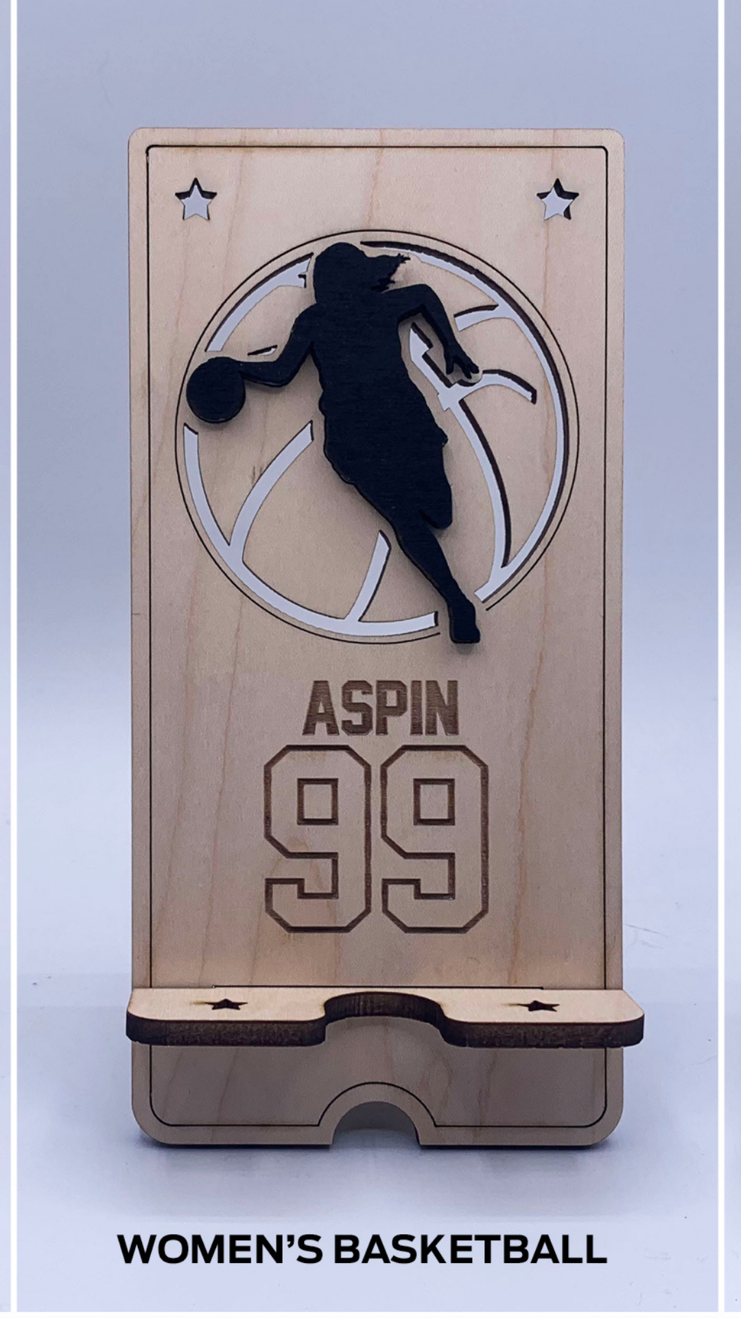 Sports Cell Phone Stand - Basketball