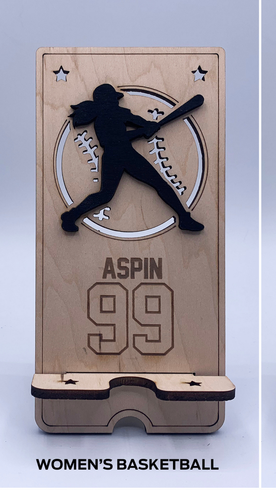 Sports Cell Phone Stand - Baseball