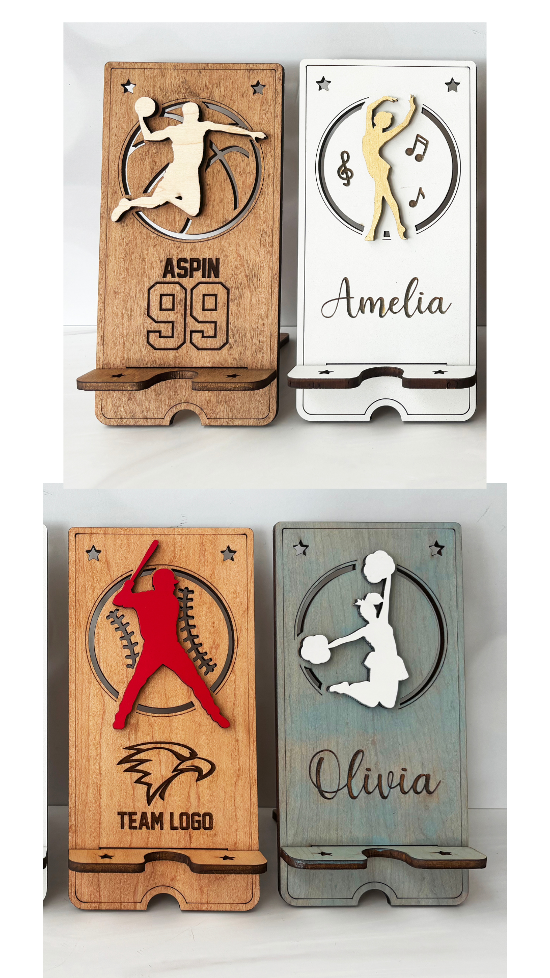 Sports Cell Phone Stand - Basketball