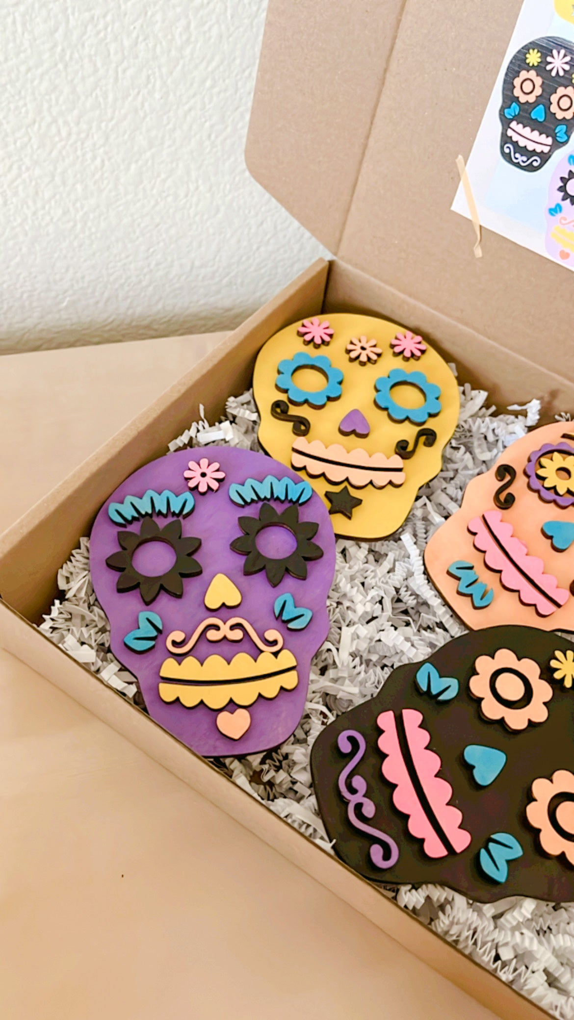 DIY Paint Kit -  Dia de los muertos skull