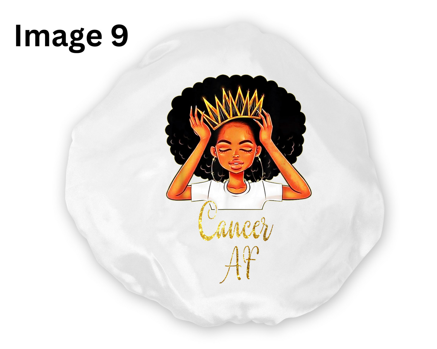 Wide Band Satin Hair Bonnet Cancer Zodiac Available in 9 colors