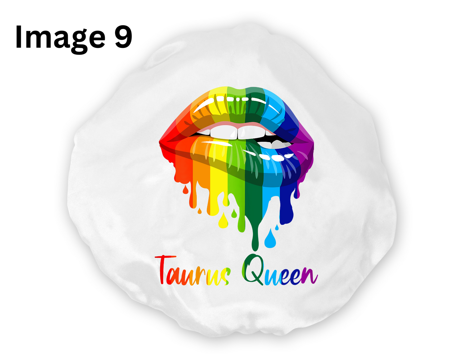 Wide Band Satin Hair Bonnet Taurus Zodiac available in 9 colors