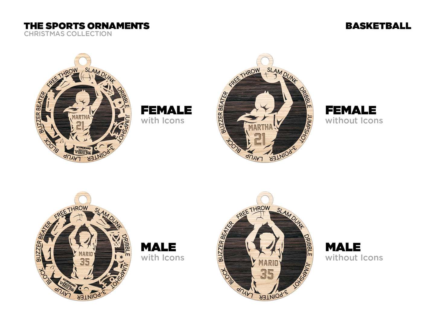 Sports Series I Ornament - Basketball