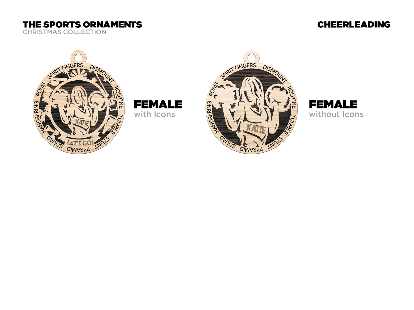 Sports Series I Ornament - Cheerleader