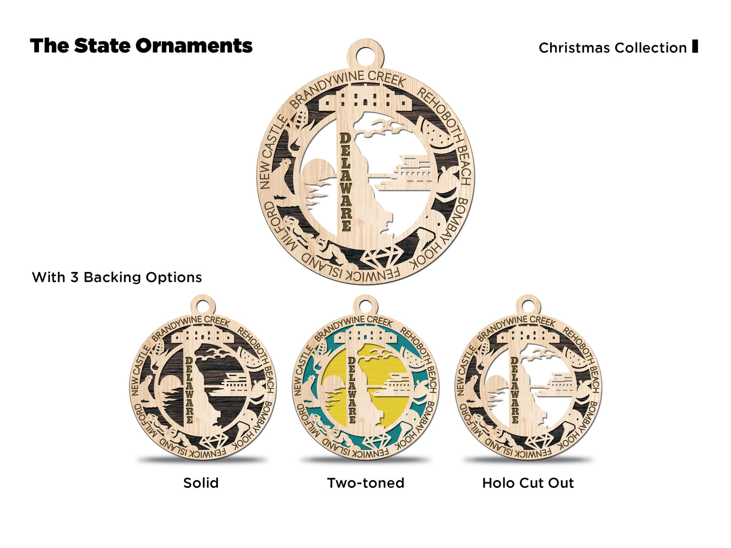 State Ornaments - Delaware