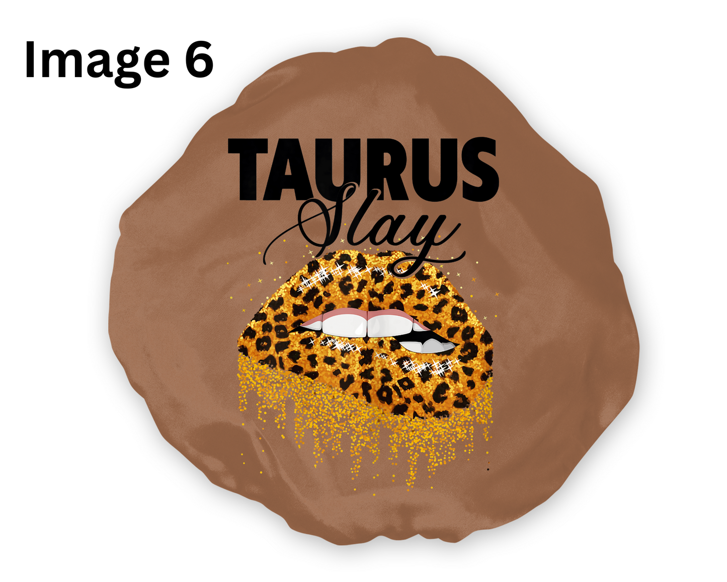 Wide Band Satin Hair Bonnet Taurus Zodiac available in 9 colors