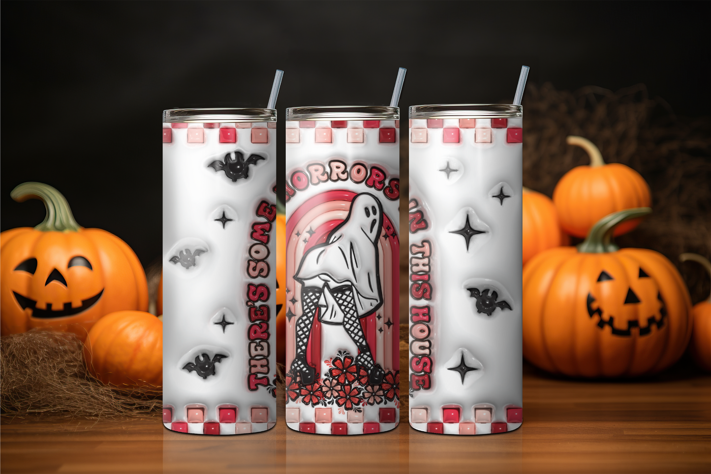 Halloween Tumbler - Some Horrors in this House