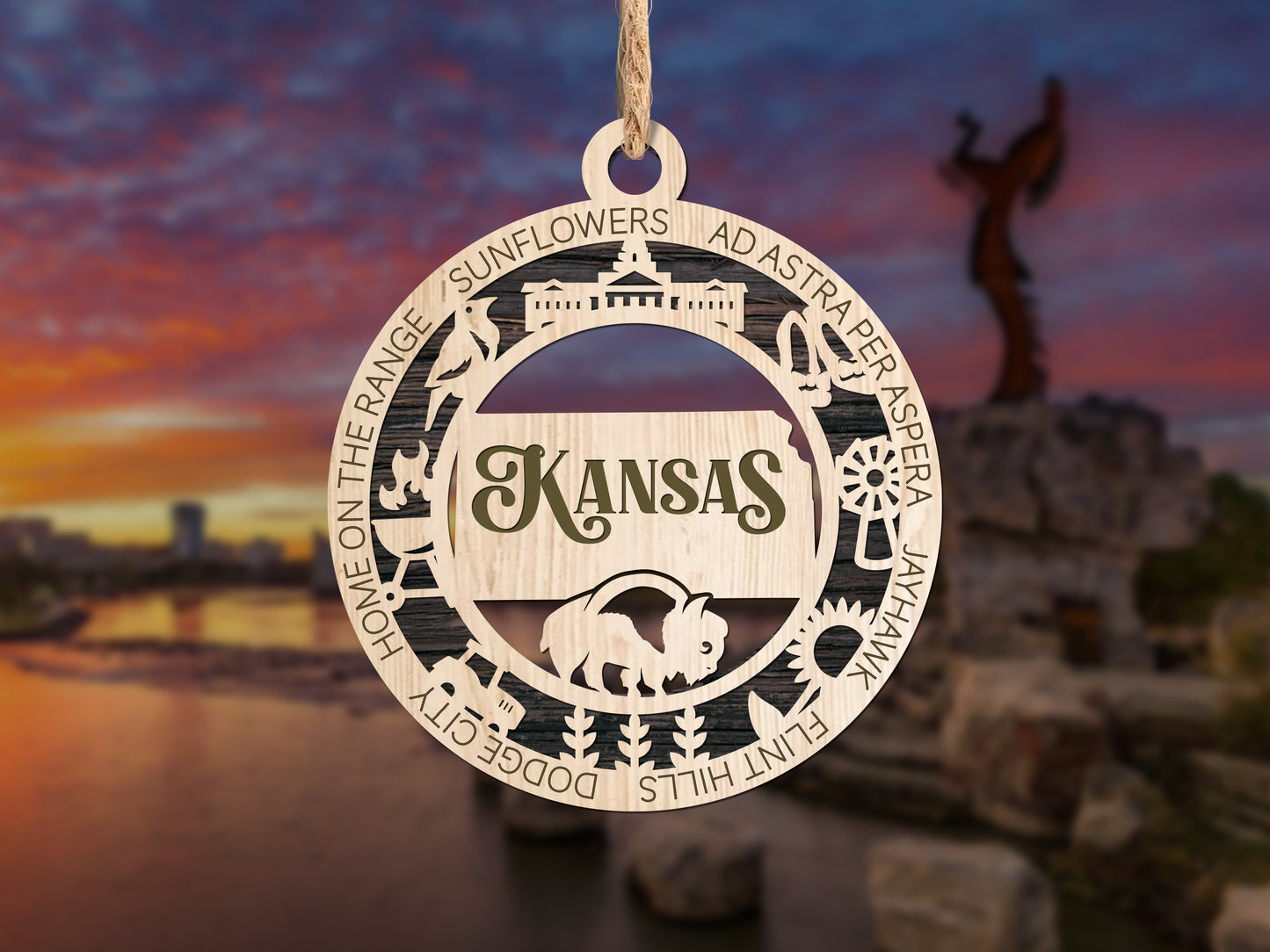 State Ornaments - Kansas