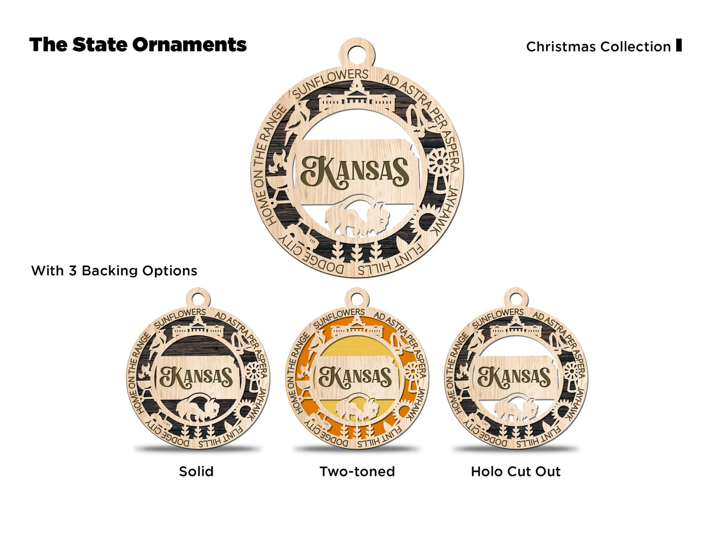 State Ornaments - Kansas