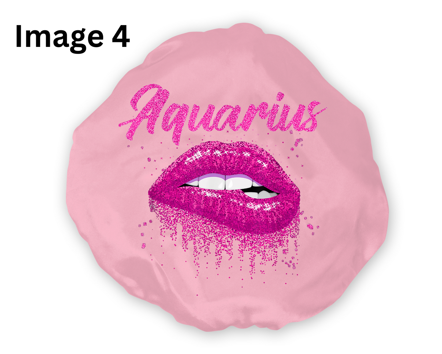 Wide Band Satin Hair Bonnet Aquarius Zodiac Style 1 (Available in 9 colors)