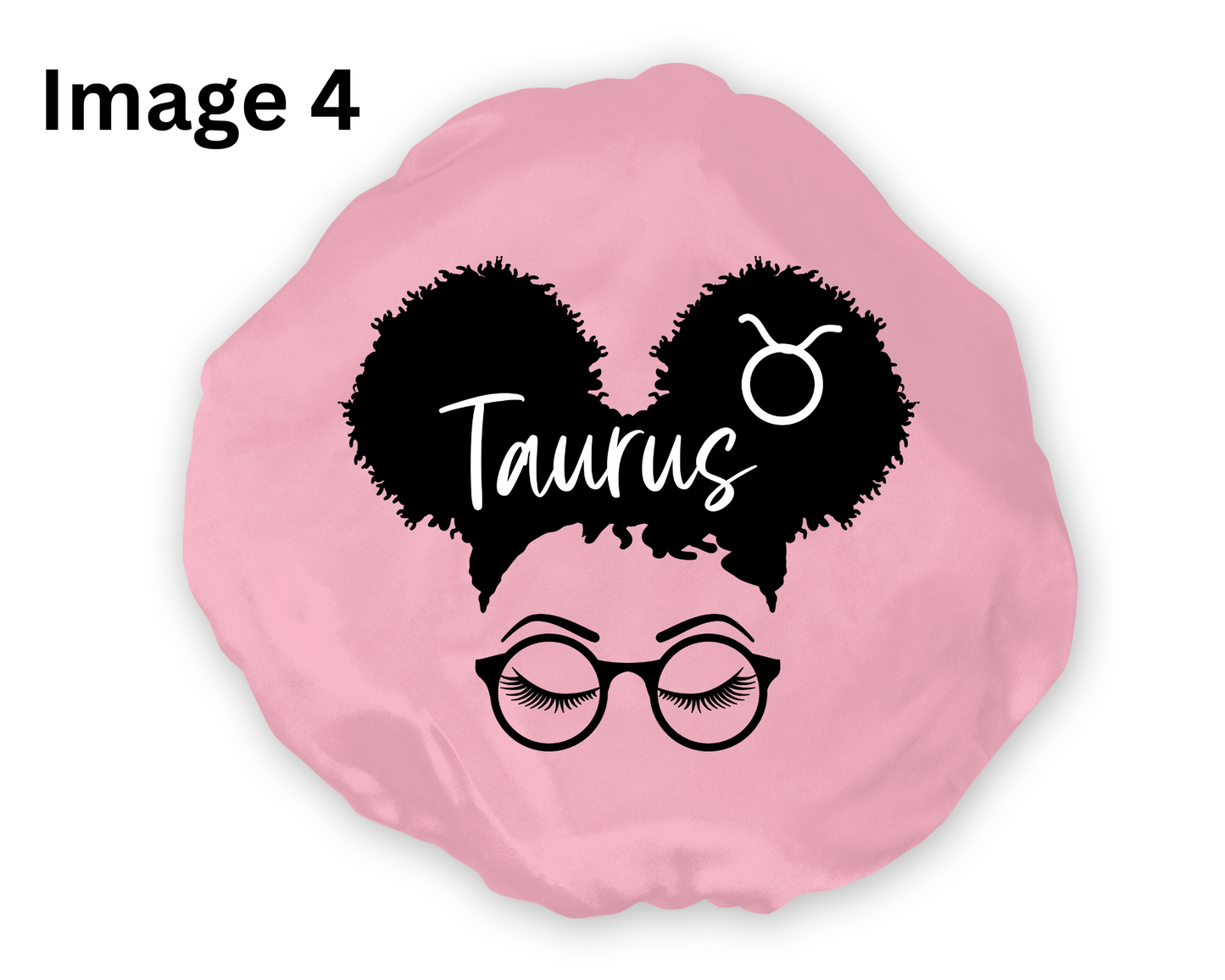 Wide Band Satin Hair Bonnet Taurus Zodiac available in 9 colors