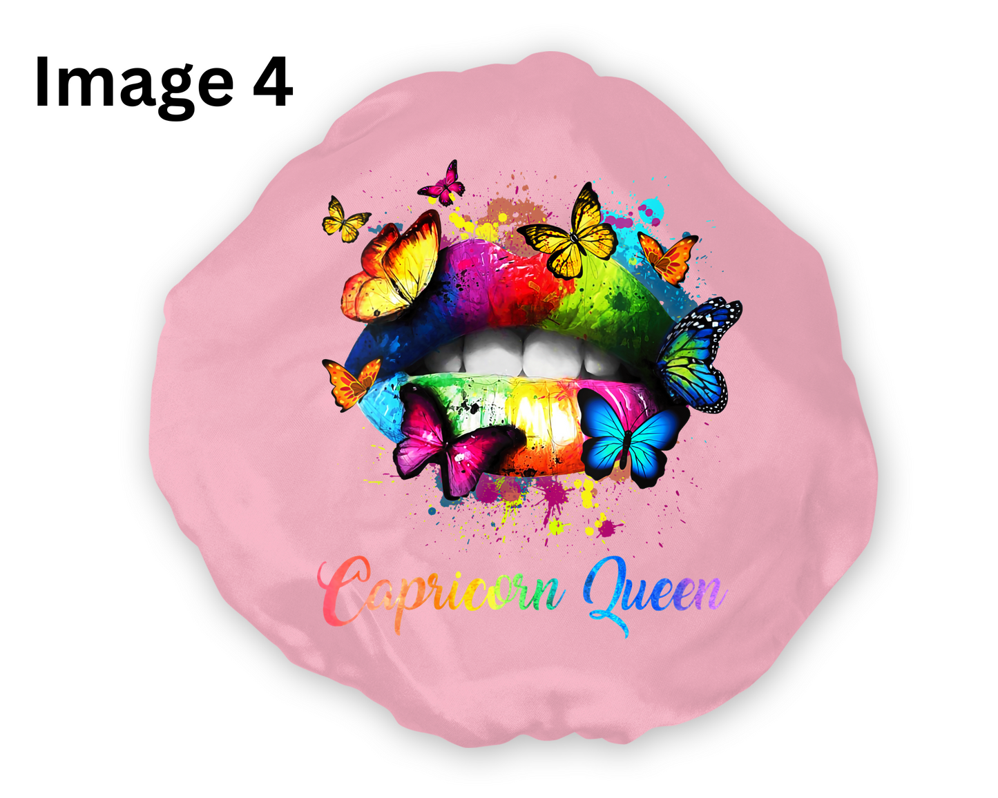 Wide Band Satin Hair Bonnet Capricorn Zodiac available in 9 colors