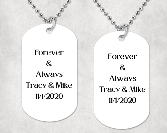 Custom Military Tag Necklace