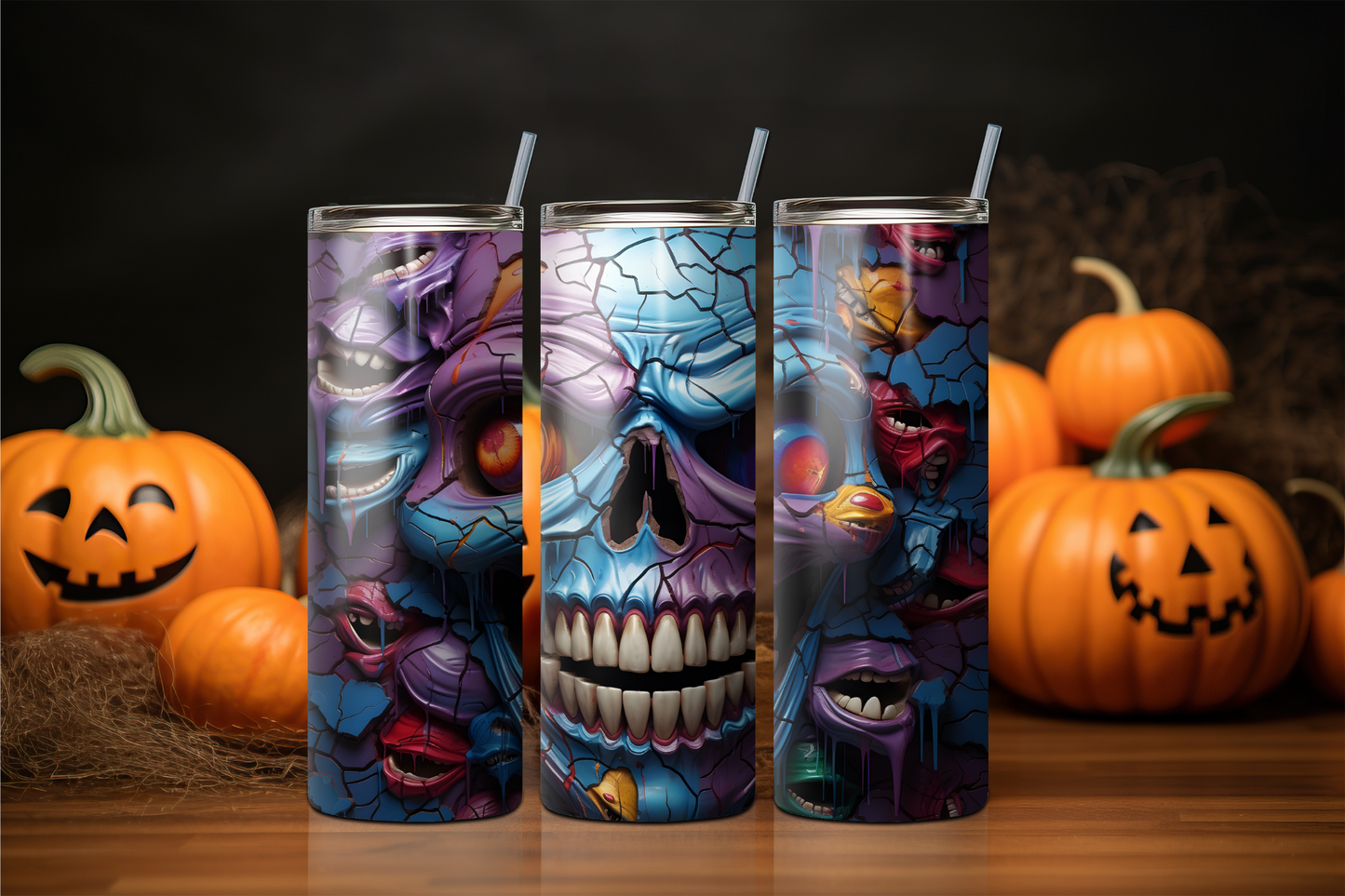 Halloween Tumbler - Skull