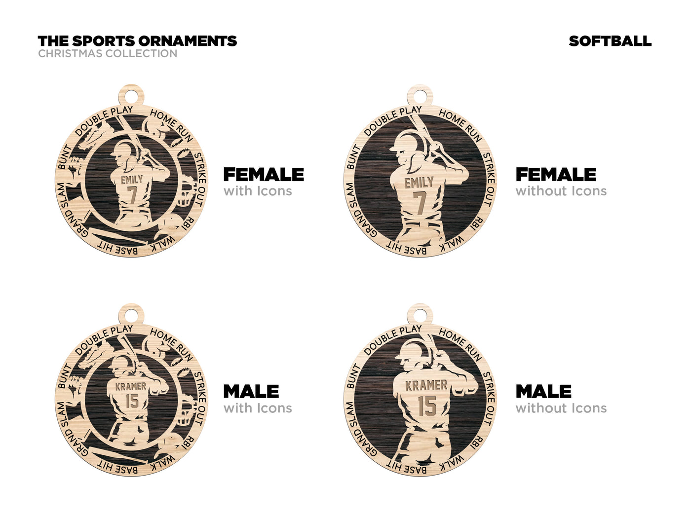 Sports Series I Ornament -Softball