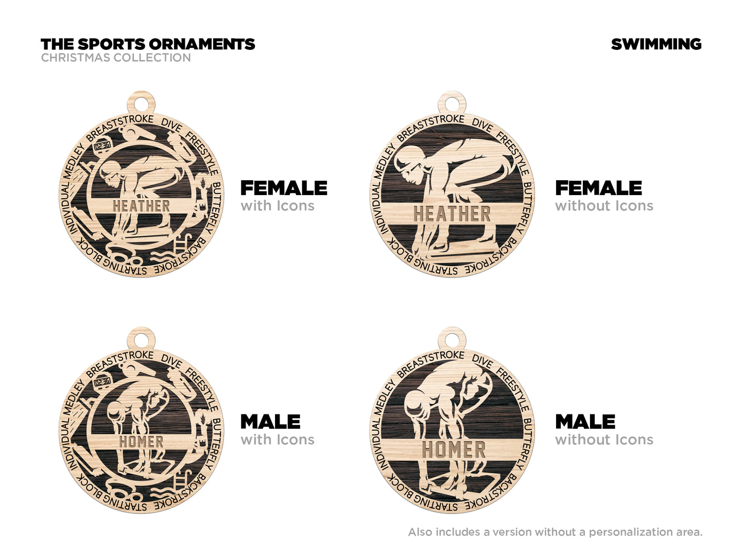 Sports Series I Ornament - Swimming