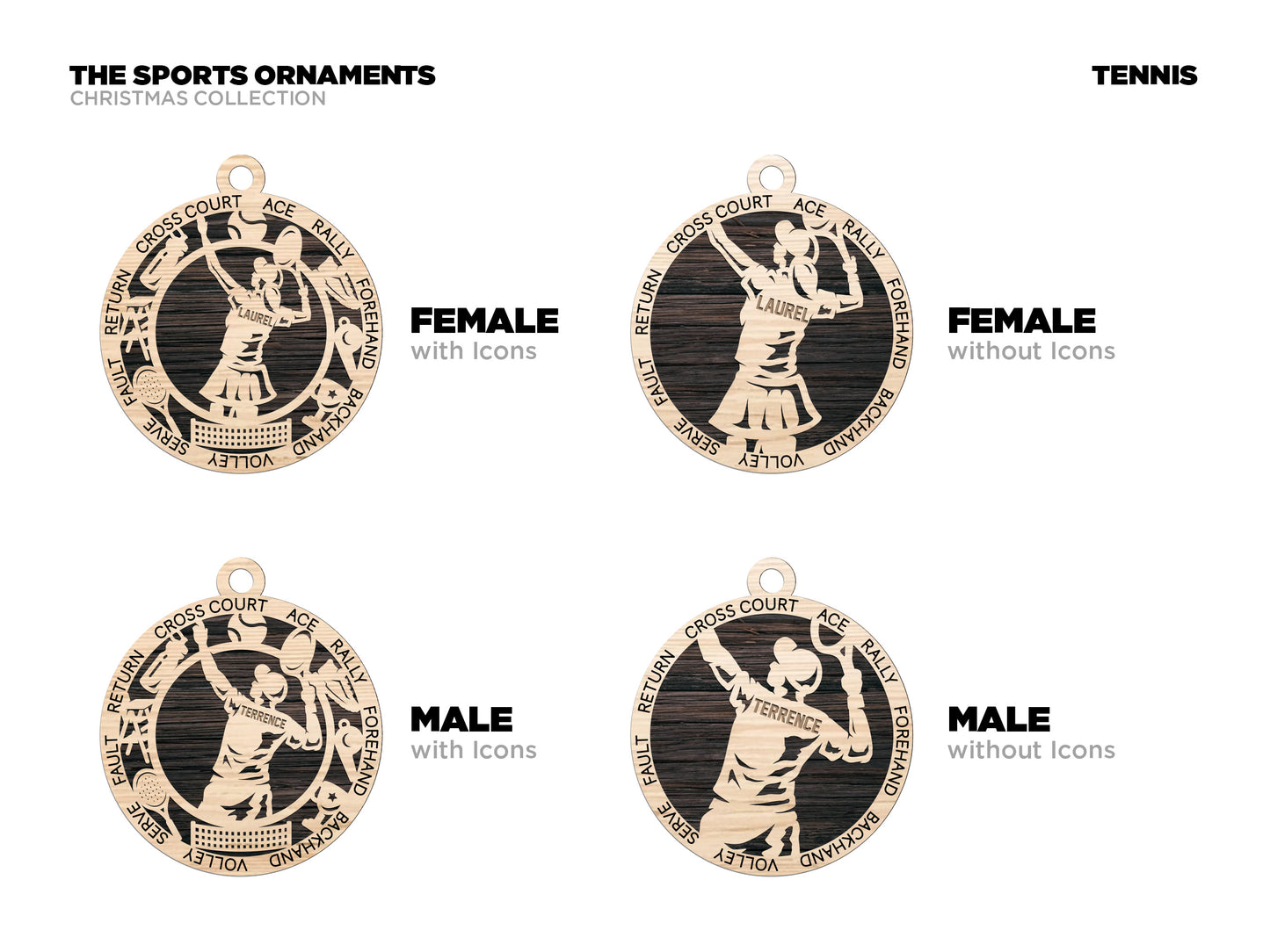 Sports Series I Ornament - Tennis