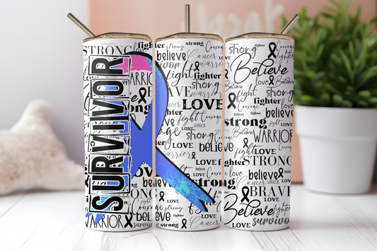 Thyroid Survivor Ribbon Tumbler