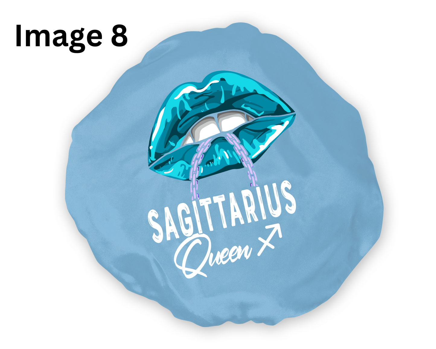 Wide Band Satin Hair Bonnet Sagittarius Zodiac available in 9 colors