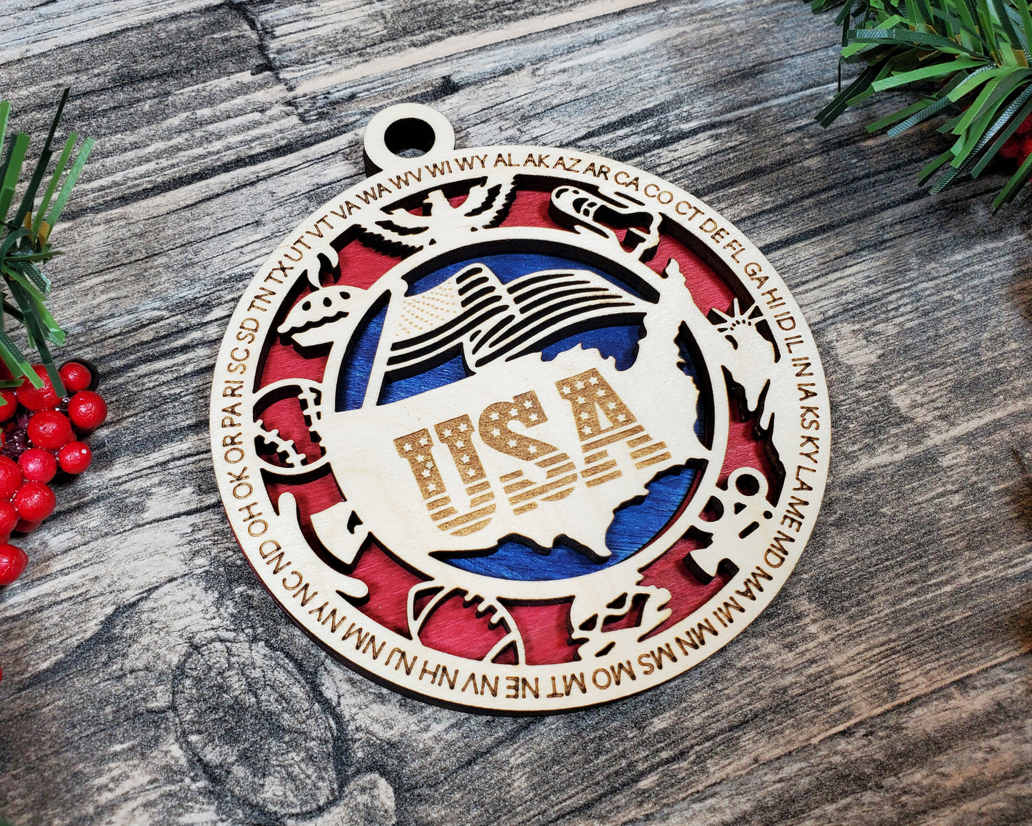 State Ornaments - USA