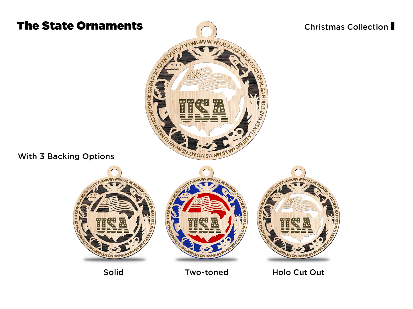 State Ornaments - USA