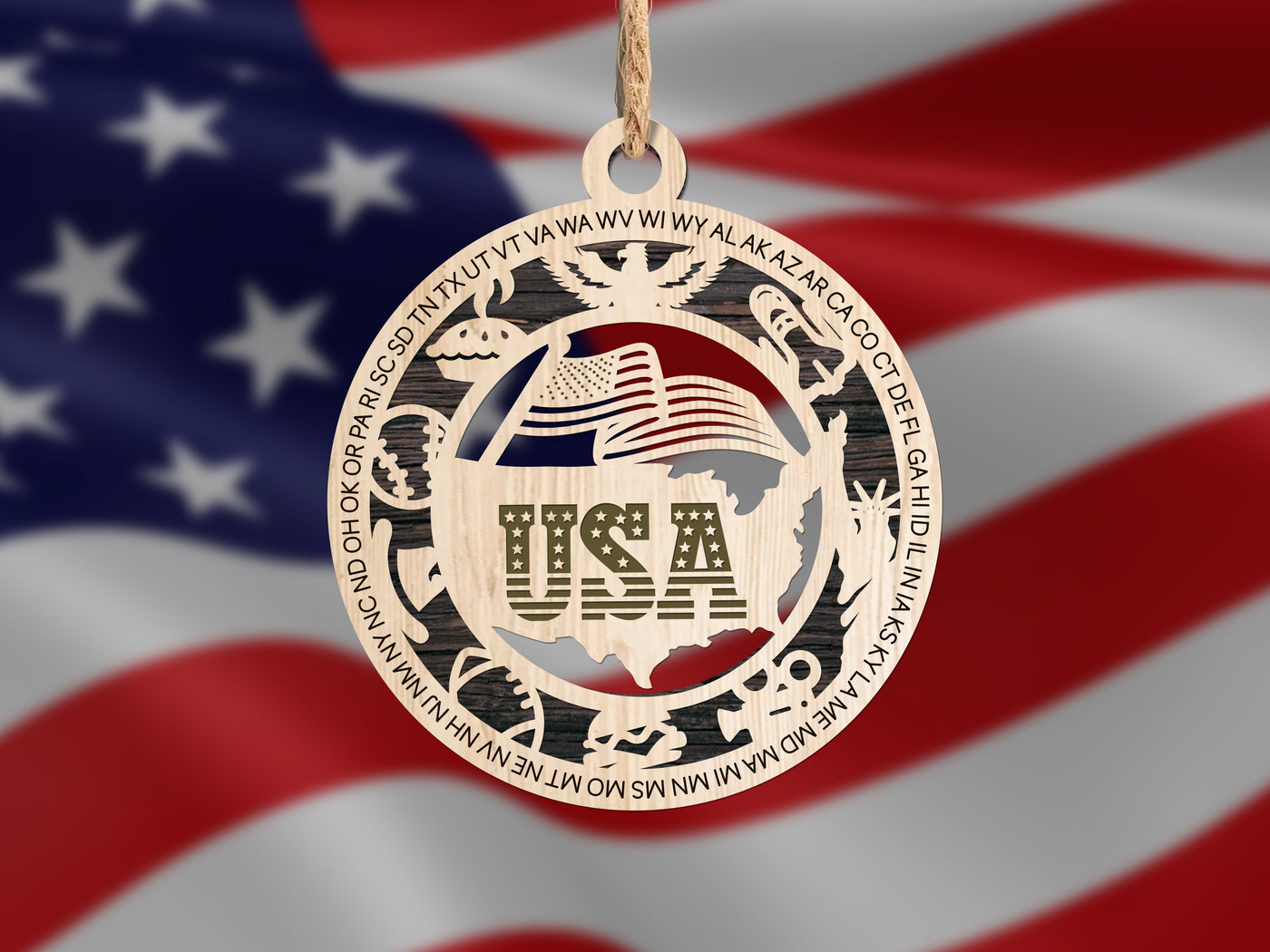 State Ornaments - USA