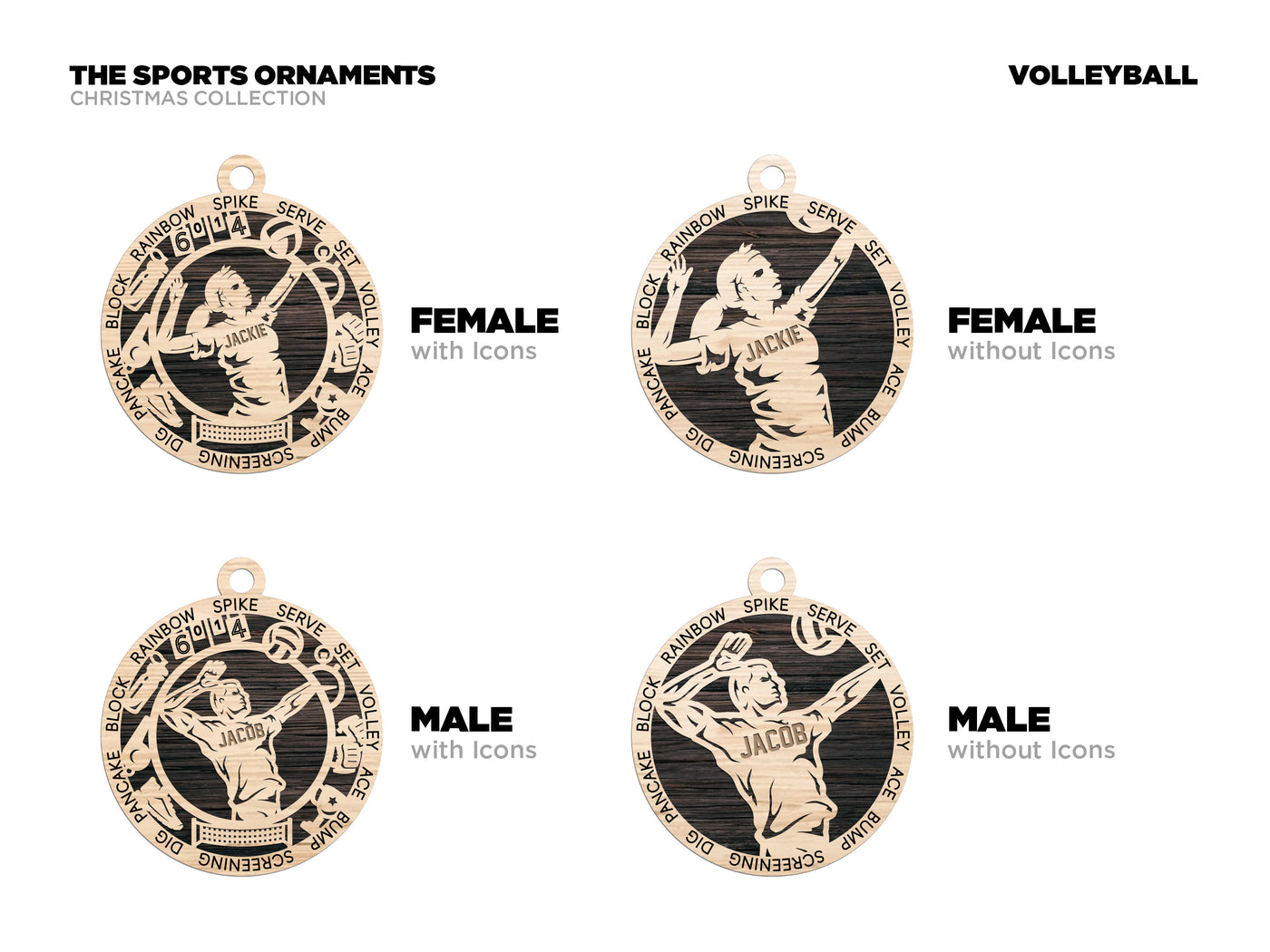 Sports Series I Ornament - Volleyball