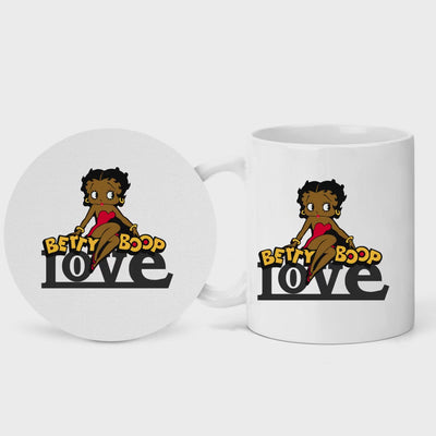 Personalized Betty Boop 11oz Mug Set/ Afro American Betty Boop/ Coffee Mug/Valentine's Day Mug