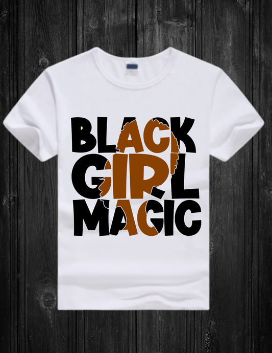 White T-shirt -Black Girl Magic 6