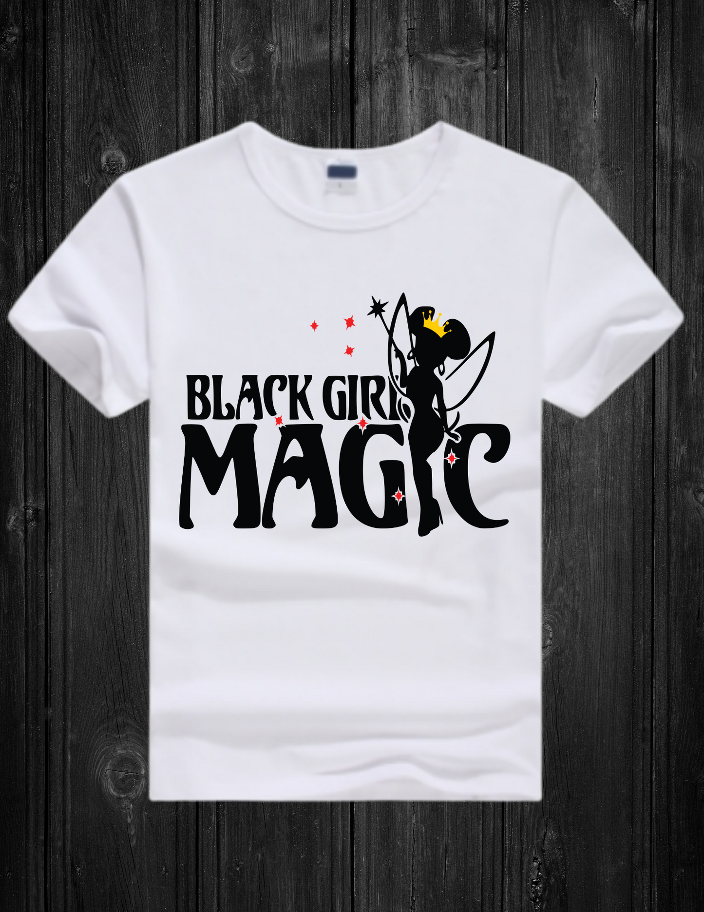 White T-shirt -Black Girl Magic 11