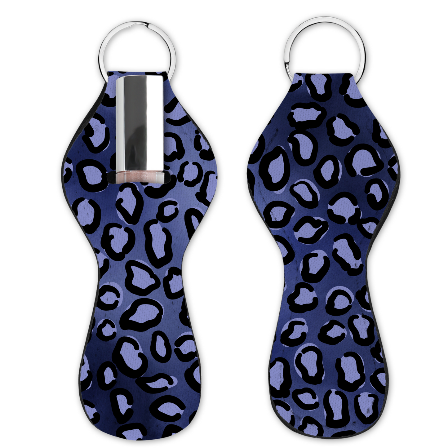 Lip Gloss Holder - Leopard Blue