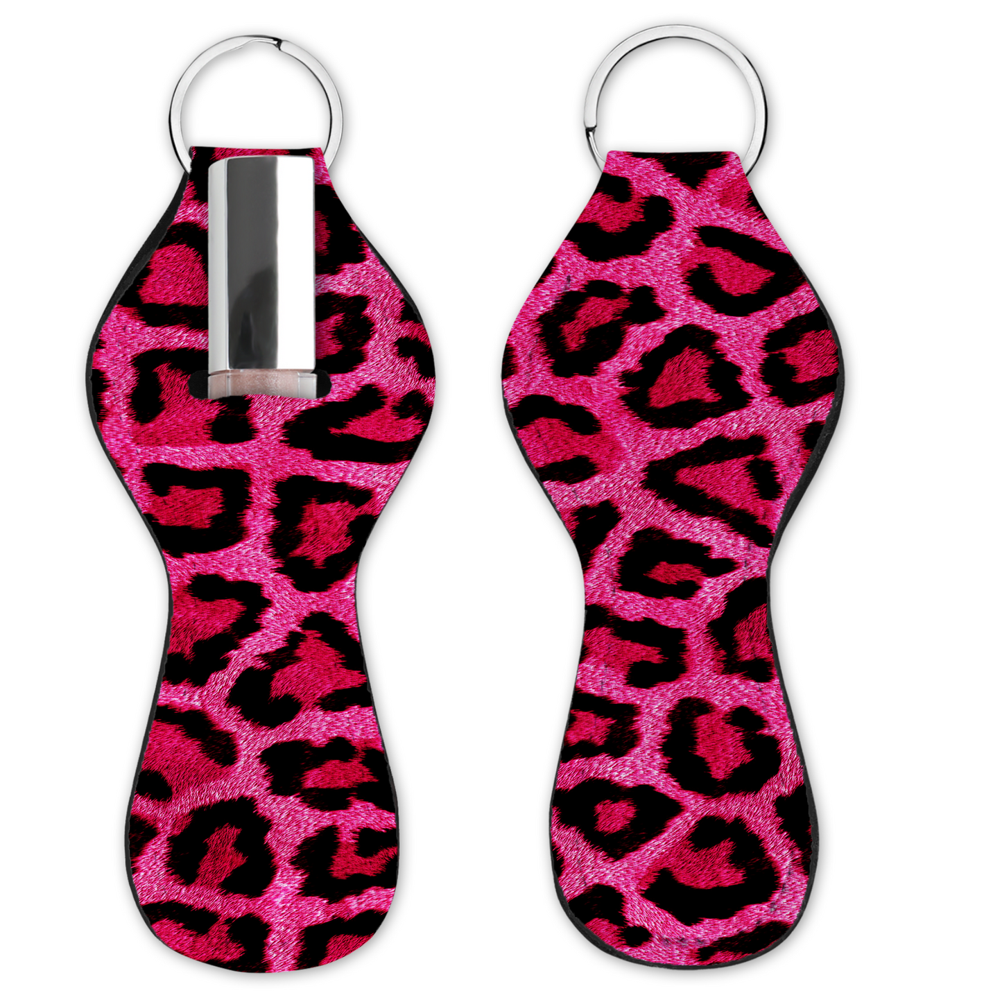 Lip Gloss Holder - Leopard Hot Pink