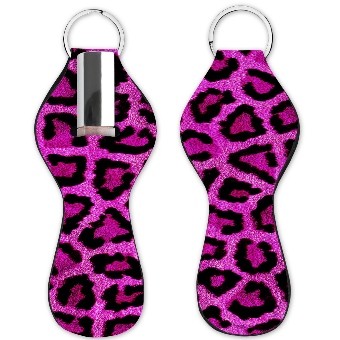 Lip Gloss Holder - Leopard Fur Light Purple