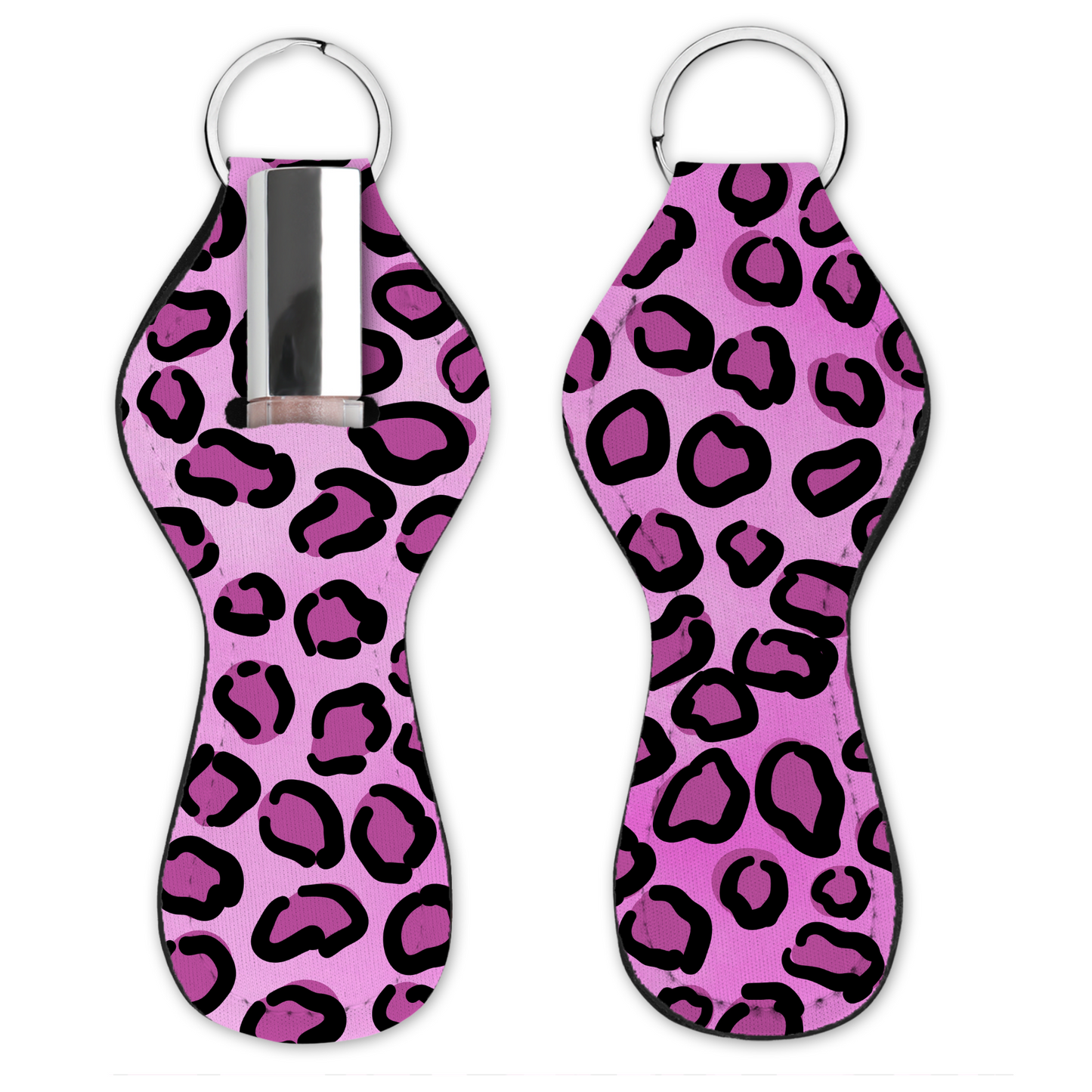 Lip Gloss Holder - Leopard Light Purple