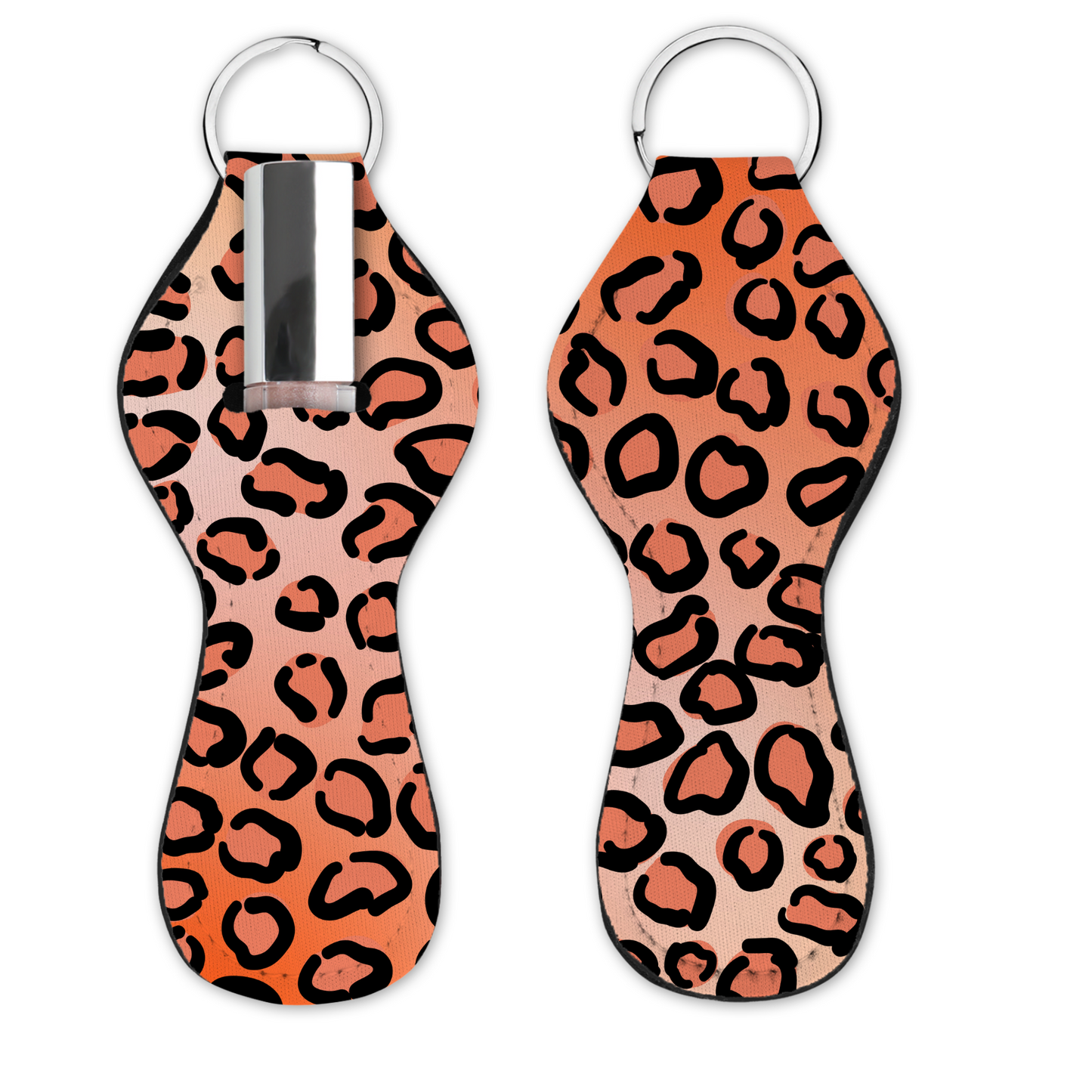 Lip Gloss Holder - Leopard Orange