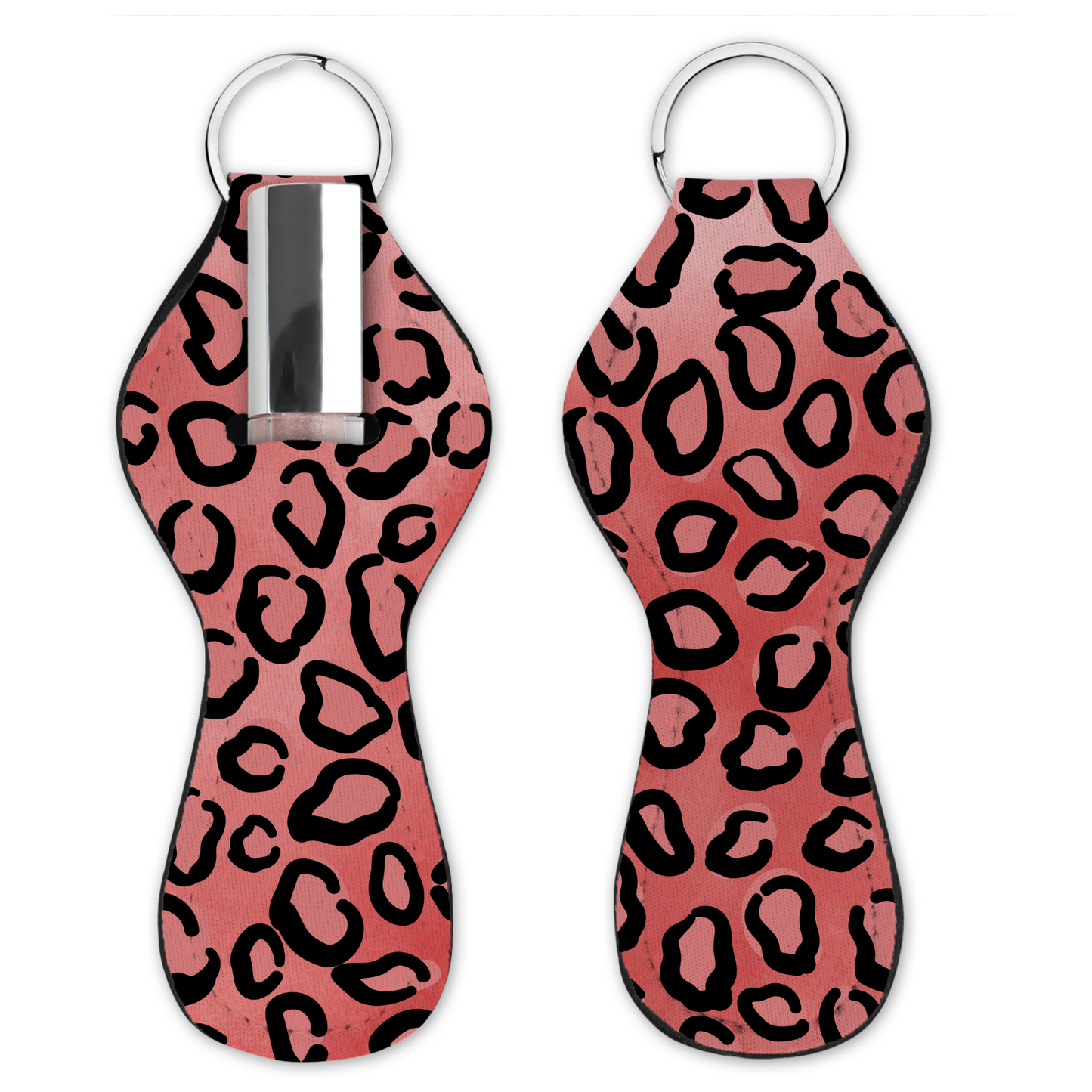 Lip Gloss Holder - Leopard Peach