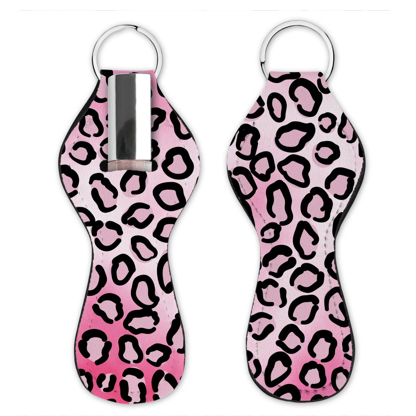 Lip Gloss Holder - Leopard Pink