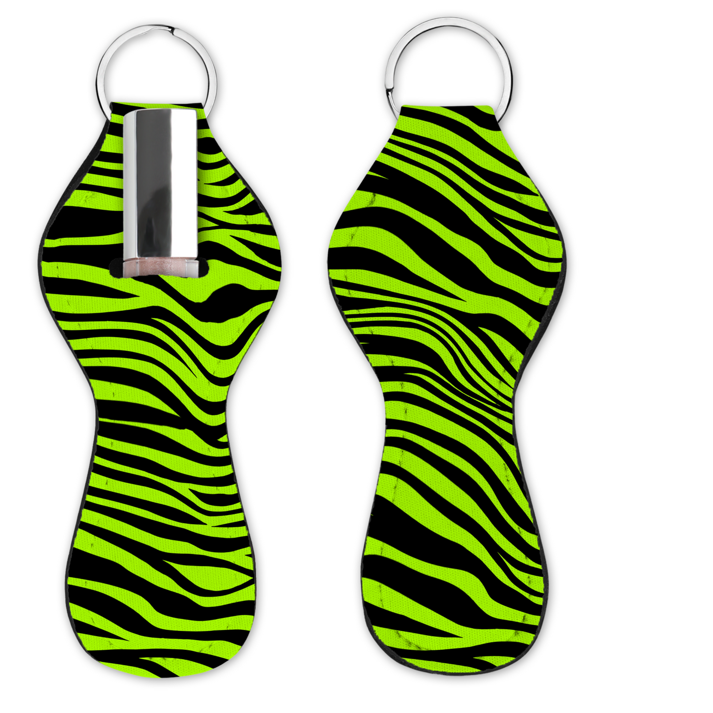 Lip Gloss Holder - Tiger Lime Green