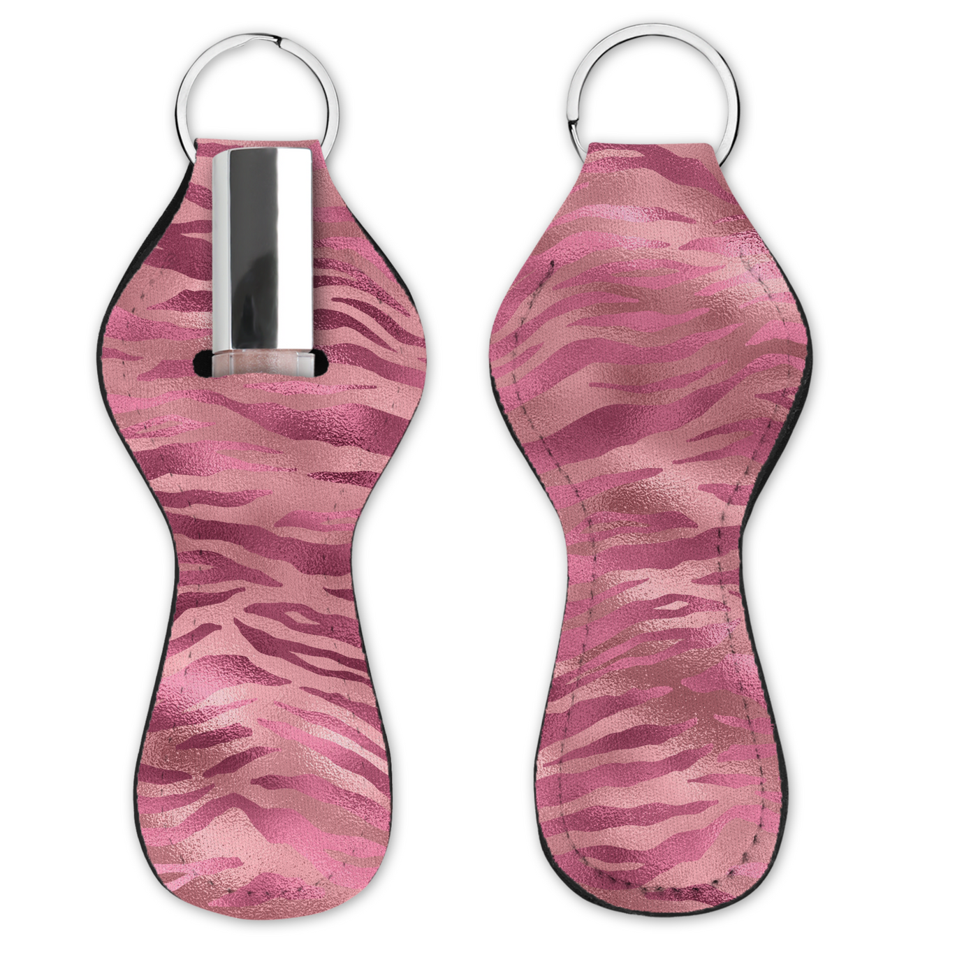 Lip Gloss Holder -Tiger pink glitter